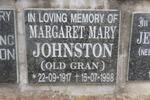 JOHNSTON Margaret Mary 1917-1998