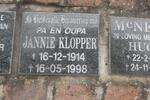 KLOPPER Jannie 1914-1998 
