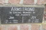 ARMSTRONG Jim 1905-1990 & Joy 1912-1995