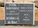 BEER Hendrik J.D., de 1959-2013