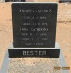 BESTER Andries Jacobus 1894-1971 & Anna Catherina 1898-1981