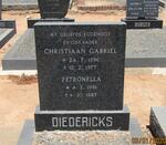 DIEDERICKS Christiaan Gabriel 1896-1977 & Petronella 1891-1987