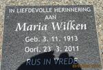 WILKEN Maria 1913-2011 :: VAN ELLEWEE Eugene Neil 1963-1985 :: VAN RENSBURG