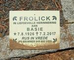 FROLICK Basie 1926-2017