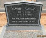 HARTMAN Jan Viljoen 1940-2014 & Claudie 1941-2005