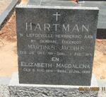 HARTMAN Martinus Jacobus 1911-1971 & Elizabeth Magdalena 1910-1993