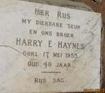 HAYNES Harry E. -1955