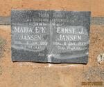 JANSEN Ernst J. -1957 & Maria E.K. -1980
