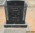 KILIAN Hendrik J. 1913-1980 & Annie F. 1902-1986