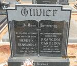 OLIVIER Hendrik Bernardus 1917-1984 & Francina Carolina 1925-2012