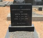 OLIVIER Hetta 1912-1958