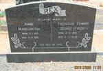 REX Frederick Edward George 1922-1976 & Annie Margaretha 1931-1992