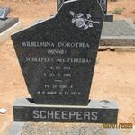 SCHEEPERS Wilhelmina Dorothea nee FERREIRA 1913-1991