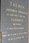 THERON Jacobus Arnoldus 1930-1996 & Elizabeth DU PLESSIS 1936-2013