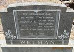 WELMAN Benjamin 1909-1971 & Johanna S. 1914-1991