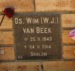 BEEK W.J., van 1943-2014