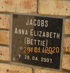 JACOBS Anna Elizabeth 1933-2007