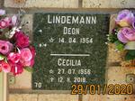 LINDEMANN Deon 1954- & Cecilia 1956-2018
