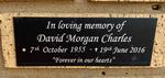 CHARLES David Morgan 1955-2016
