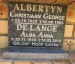 ALBERTYN Christiaan George 1933-1983 & Alma Anna DE LANGE 1938-2015