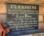 CLAASSENS Lukas Daniel 1923-2007
