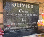 OLIVIER Jan 1932-2008 & Corrie 1928-2005