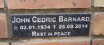 BARNARD John Cedric 1934-2014