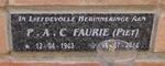 FAURIE P.A.C. 1943-2014