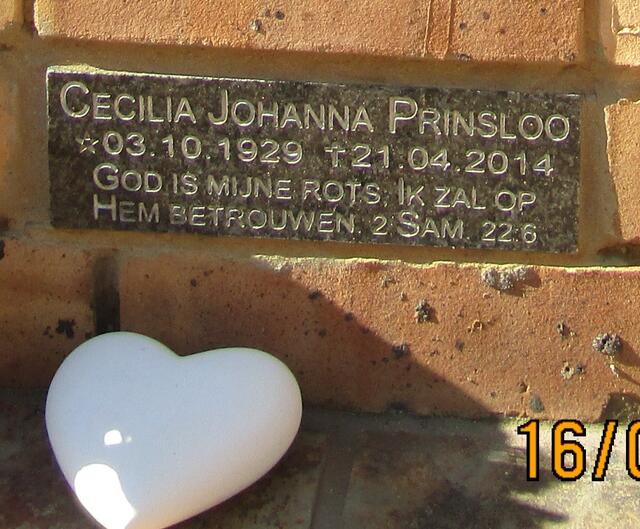 PRINSLOO Cecilia Johanna 1929-2014