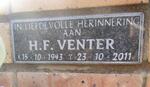 VENTER H.F. 1943-2011
