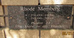 MOMBERG Rhodé 1956-2018