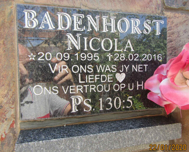 BADENHORST Nicola 1995-2016