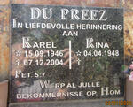 PREEZ Karel, du 1946-2004 & Rina 1948-