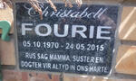 FOURIE Christabell 1970-2015