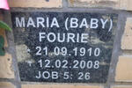 FOURIE Maria 1910-2008