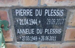 PLESSIS Pierre, du 1944-2011 & Annelie 1949-2011