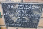 RAUTENBACH Gert 1939-2005 & Nellie 1942-