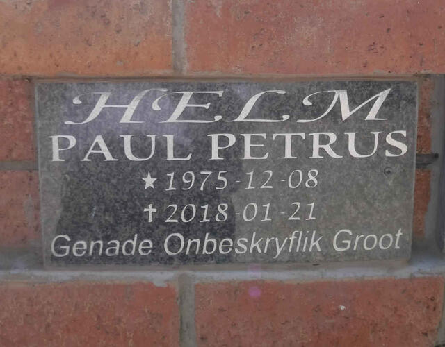 HELM Paul Petrus 1975-2018