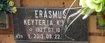 ERASMUS A.K. 1927-2013