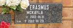 ERASMUS McKayla 2012-2012