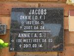 JACOBS O.F. 1937-2007 & A.S. de WET 1937-2017