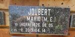 JOUBERT M.E. nee HORN 1926-2013