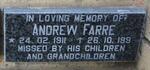 FARRE Andrew 1911-1998