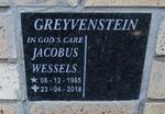 GREYVENSTEIN Jacobus Wessels 1965-2018