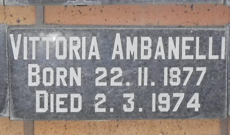 AMBANELLI Vittoria 1877-1974