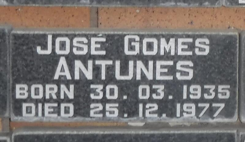 ANTUNES Jose Gomes 1935-1977