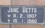 BETTS Jane 1907-1980
