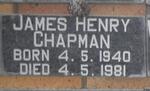 CHAPMAN James Henry 1940-1981