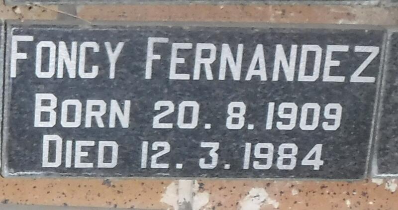 FERNANDEZ Foncy 1909-1984