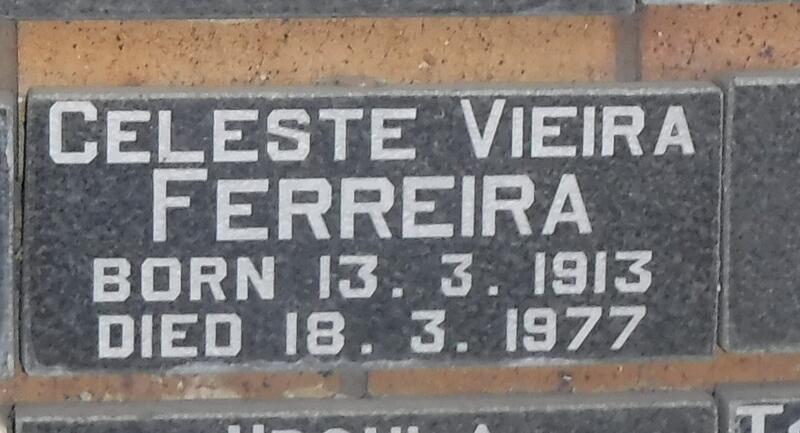 FERREIRA Celeste Vieira 1913-1977